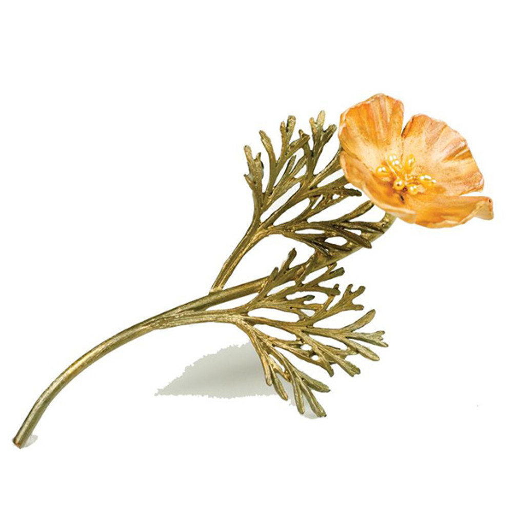 California Poppy Pin | Michael Michaud Jewelry | 5786BZYP