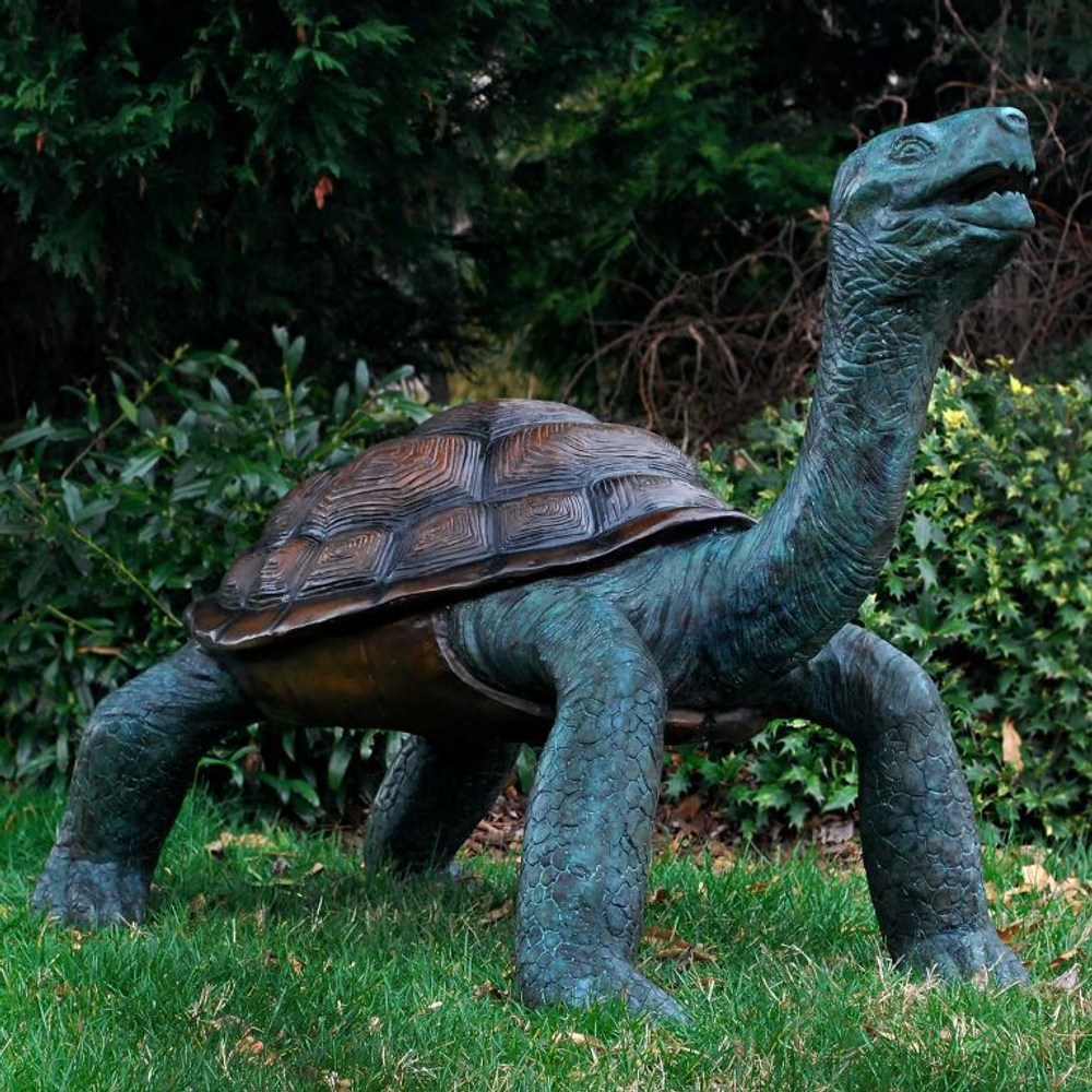 Galapagos Turtle Bronze Fountain Statue | Metropolitan Galleries | MGISRB082054