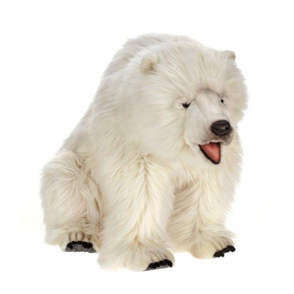 large plush polar bear