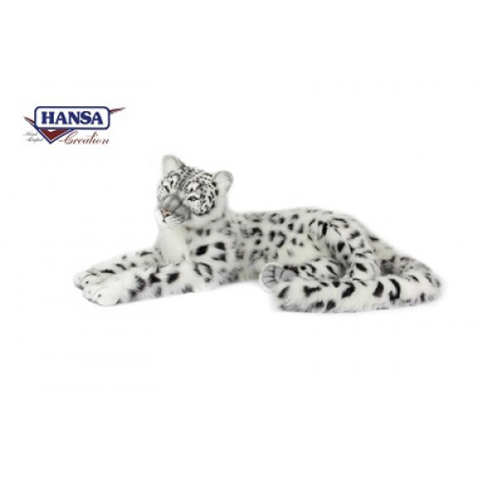 giant stuffed snow leopard