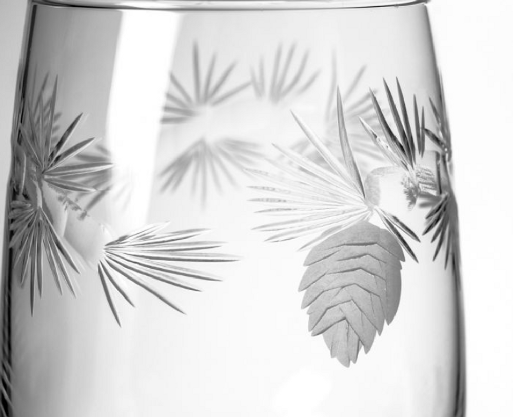 Icy Pine Stemless Wine Glass Set of 4 | Rolf Glass | 207339