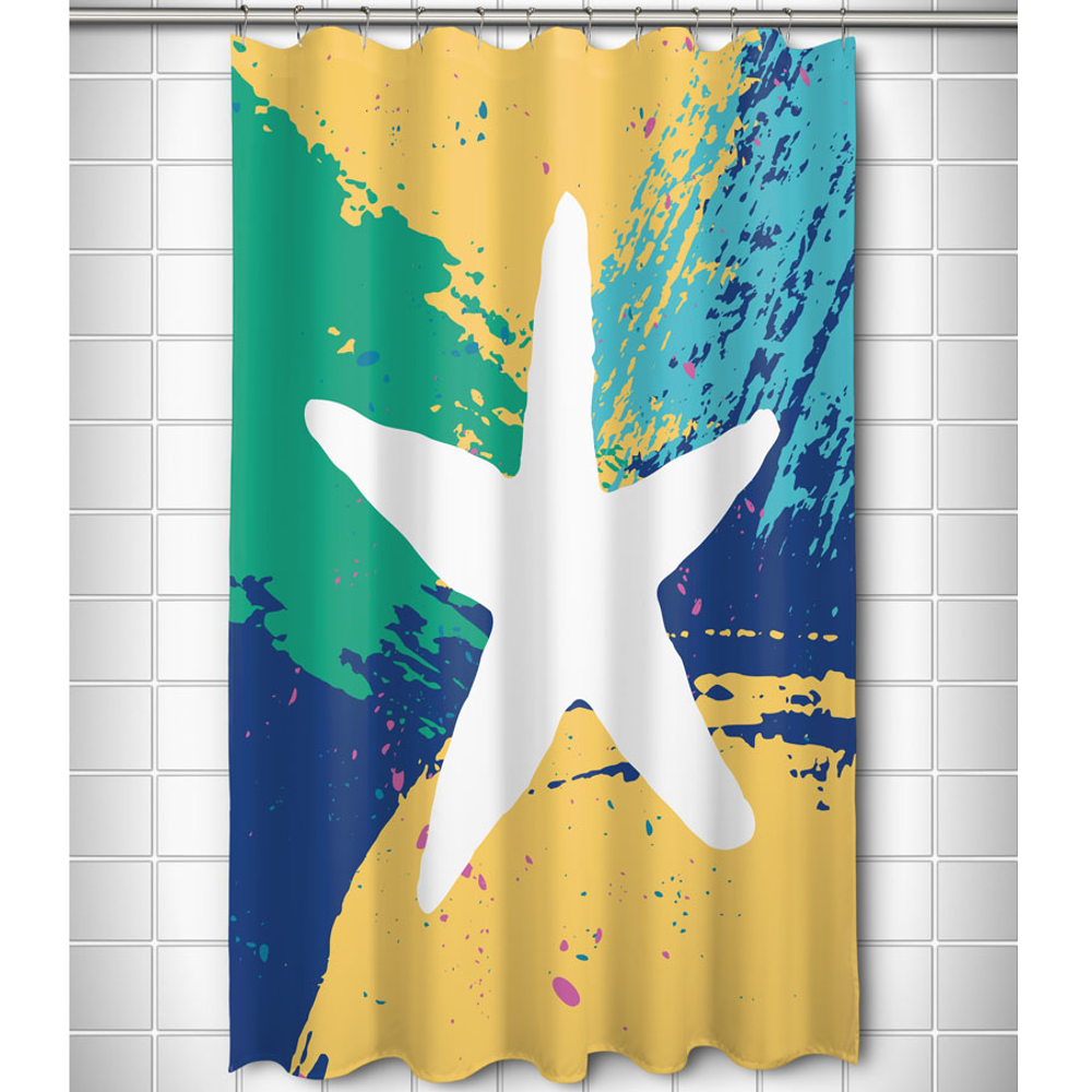 Bimini Starfish Shower Curtain | Island Girl Home | SC153 -2