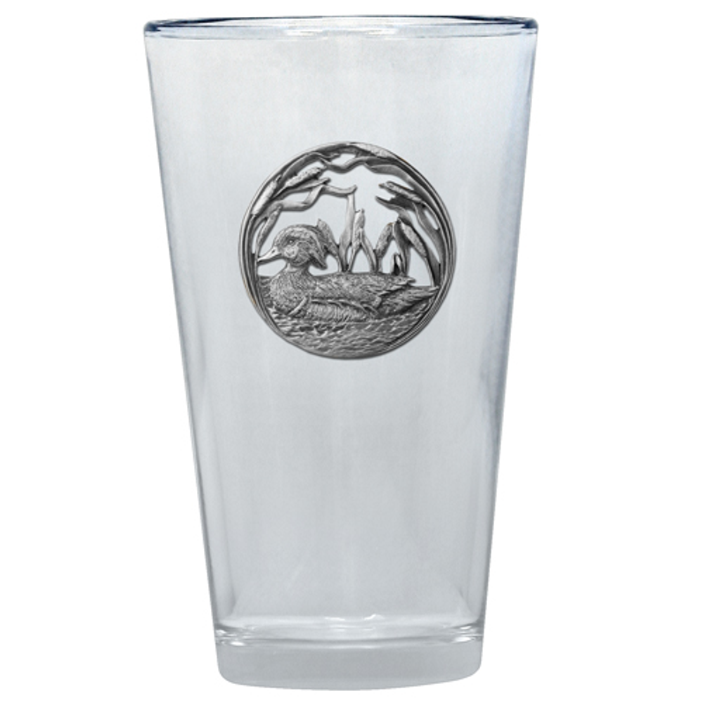 Wood Duck Glass Set of 2 | Heritage Pewter | PNT4085