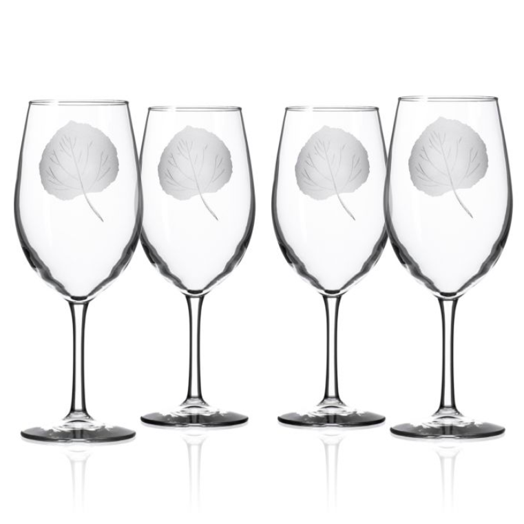 Rolf Glass Aspen Leaf Wine Glass - Thumbnail 4