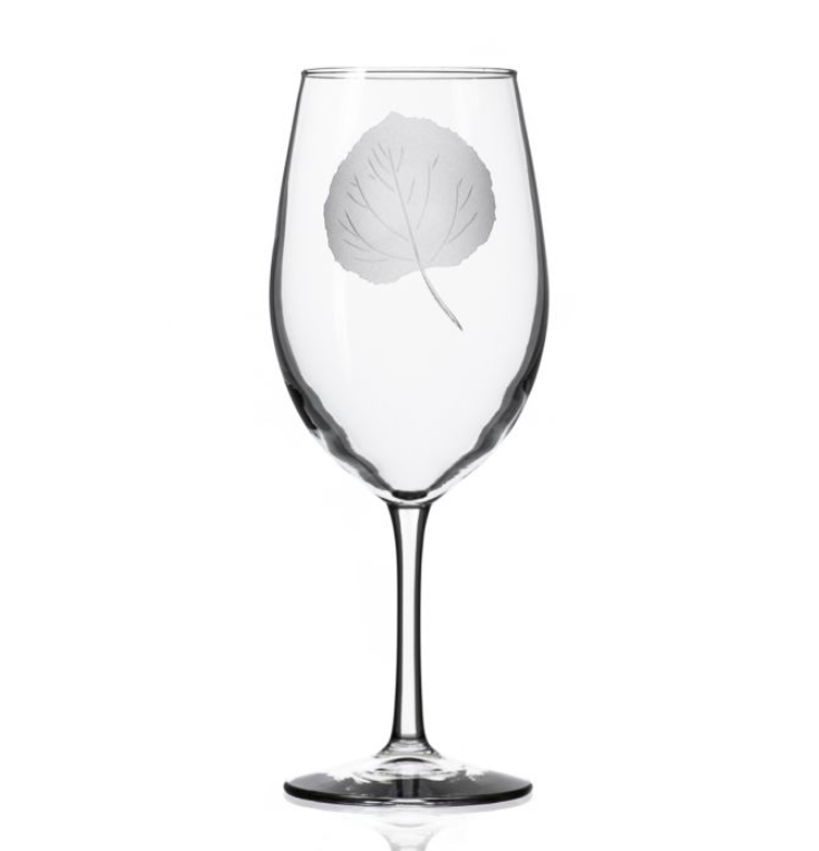 Rolf Glass Aspen Leaf Wine Tumbler - Thumbnail 4