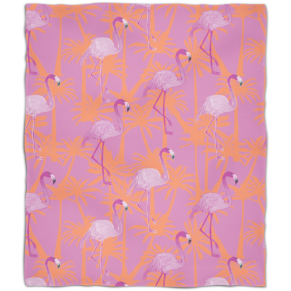 Pink Flamingo Throw Blanket Island Girl Home Pink Flamingo Throw Blanket