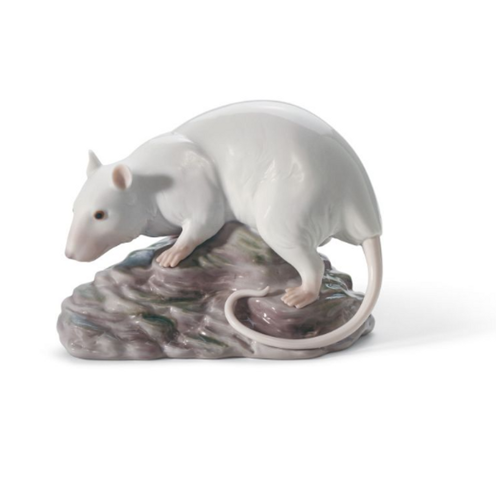 White Rat Porcelain Figurine | Lladro | 01008289