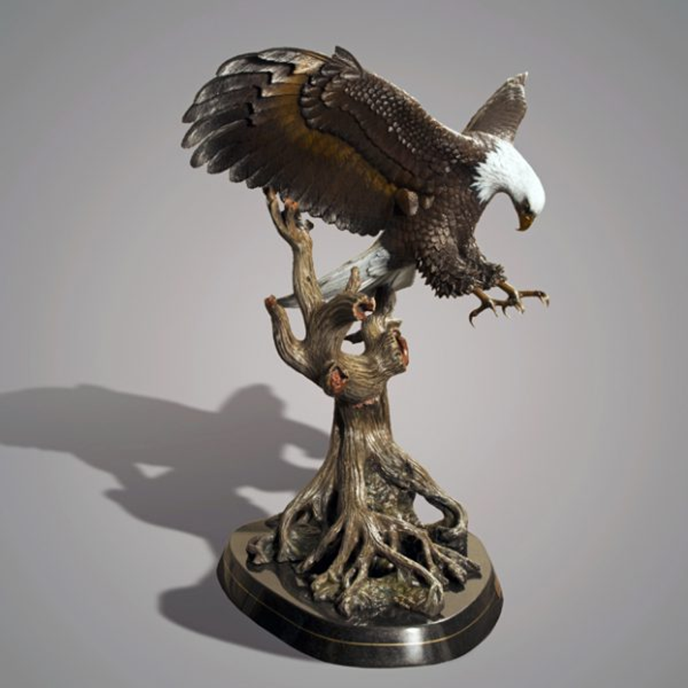 Eagle Bronze Sculpture "Wings of Fury" | Barry Stein | BBSWINGSOGFURY-3