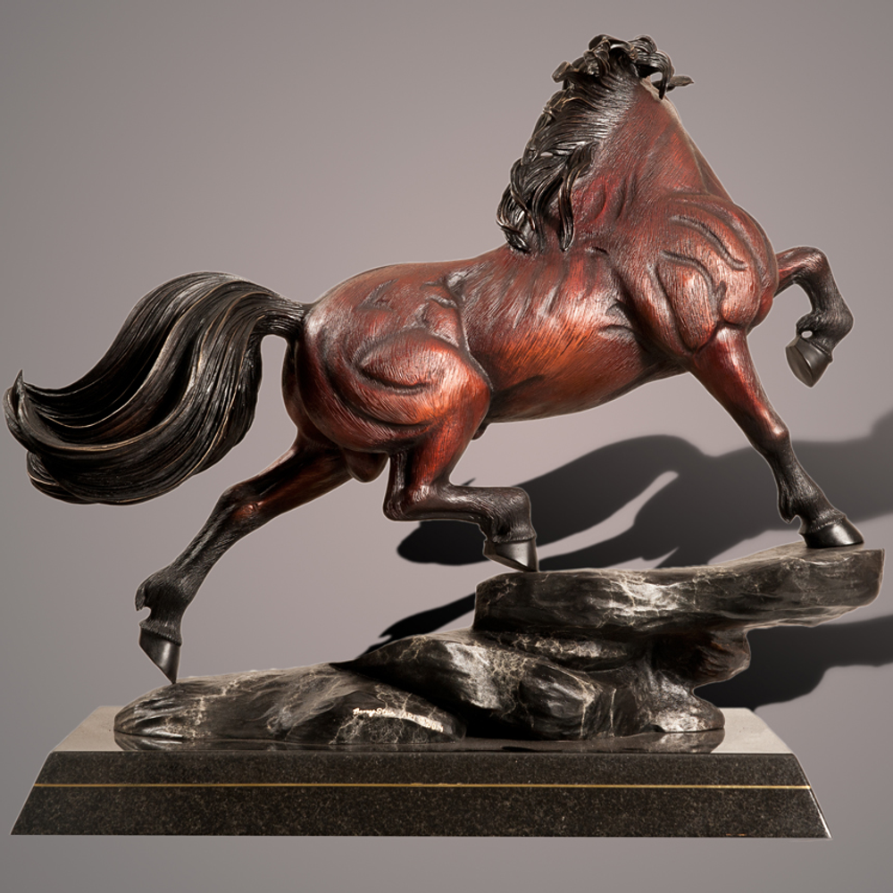 Horse Bronze Sculpture "The Stallion" | Barry Stein | BBSSTALLION-5