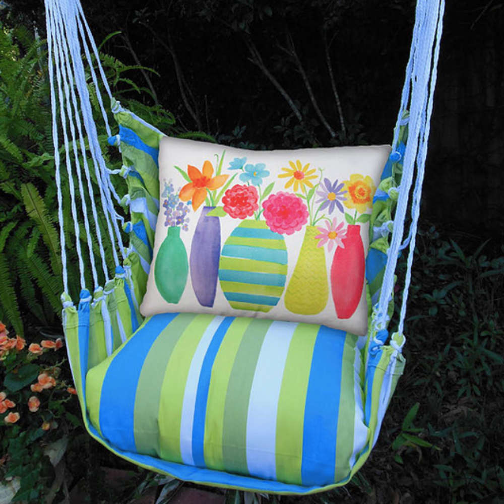 Flowers Hammock Chair Swing "Beach Boulevard" | Magnolia Casual | BBC503-SP