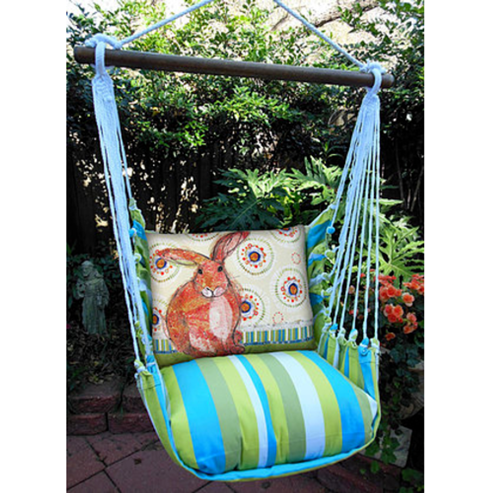 Rabbit Hammock Chair Swing "Beach Boulevard" | Magnolia Casual | BBRRBKB-SP