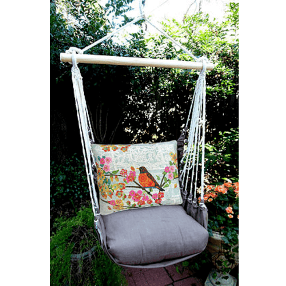 Bird on Branch Hammock Chair Swing "Chocolate" | Magnolia Casual | CHTC603-SP