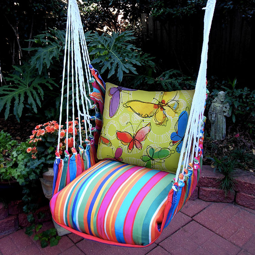 Butterfly Hammock Chair Swing Pink "Le Jardin" | Magnolia Casual | LJRRSWB-SP