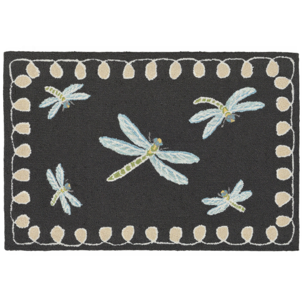 Dragonfly Midnight Area Rug | Trans Ocean | FTP34204847