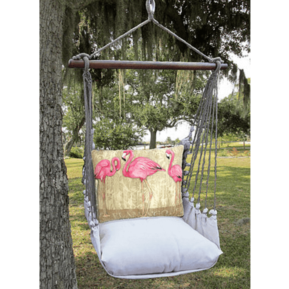 Flamingo Hammock Chair Swing "Latte" | Magnolia Casual | LTSW601-SP