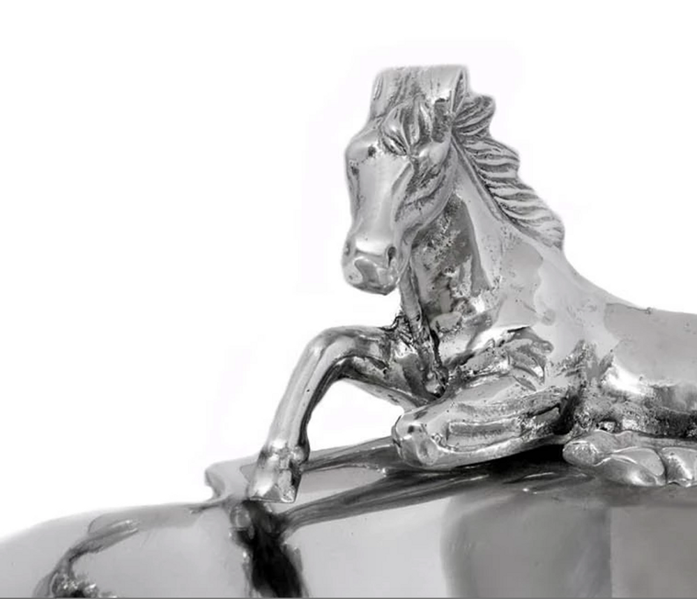 Horse Aluminum Bowl | Arthur Court Designs | 104008