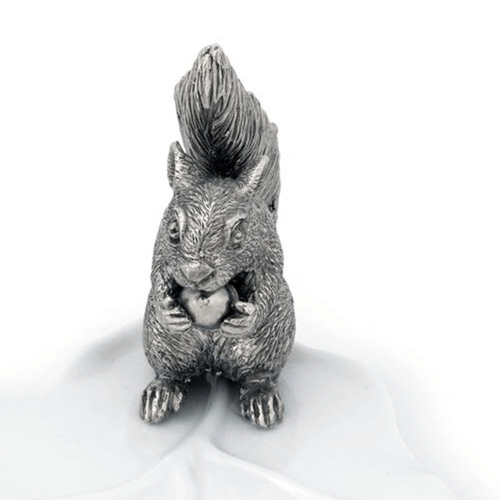 Leaf Bowl with Pewter Squirrel | Vagabond House | VHCS309S -4