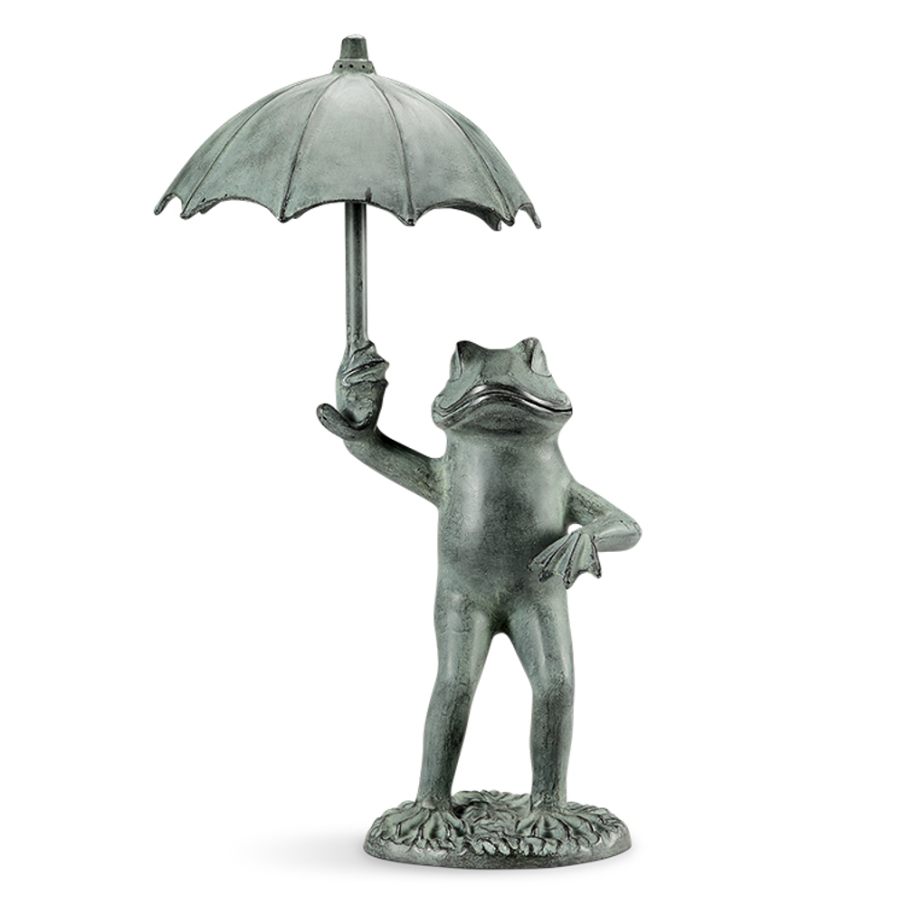 Frog with Umbrella Garden Spitter | SPI Home | 34795
