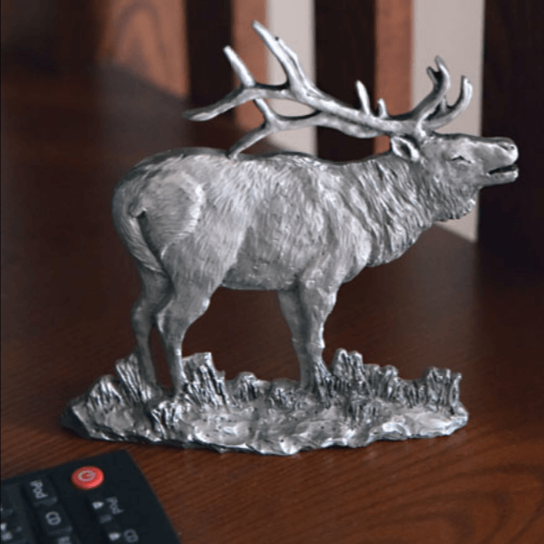 Elk Pewter Figurine Elk Sculptures Andy Schumann