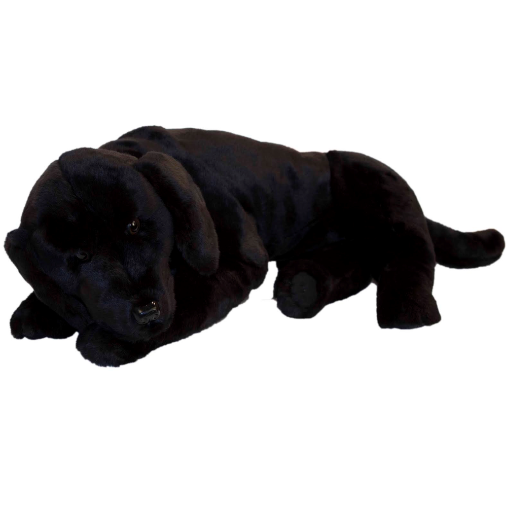 black dog plush