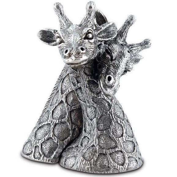Giraffe Salt and Pepper Shaker Set | Pewter | Vagabond House