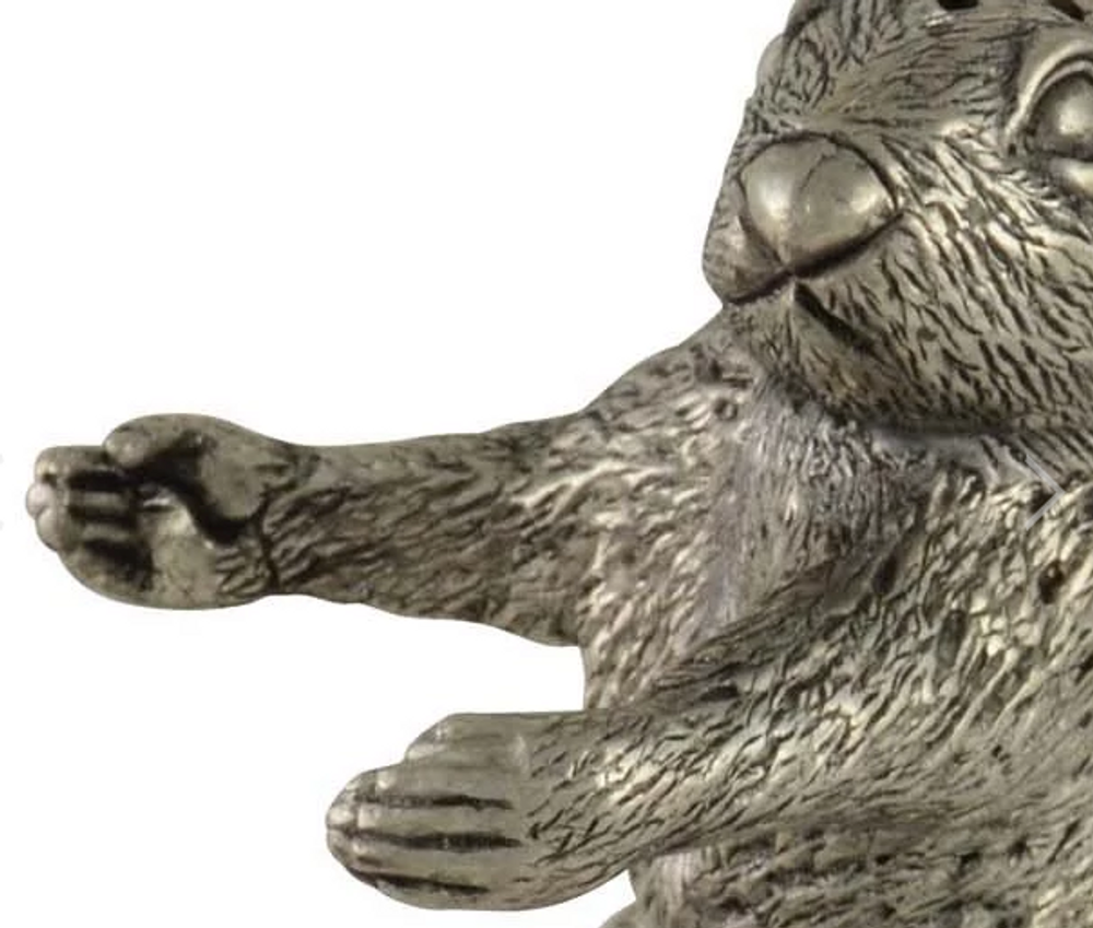 Squirrel with Wood Acorn Pewter Salt Pepper Shakers | Vagabond House | S116W