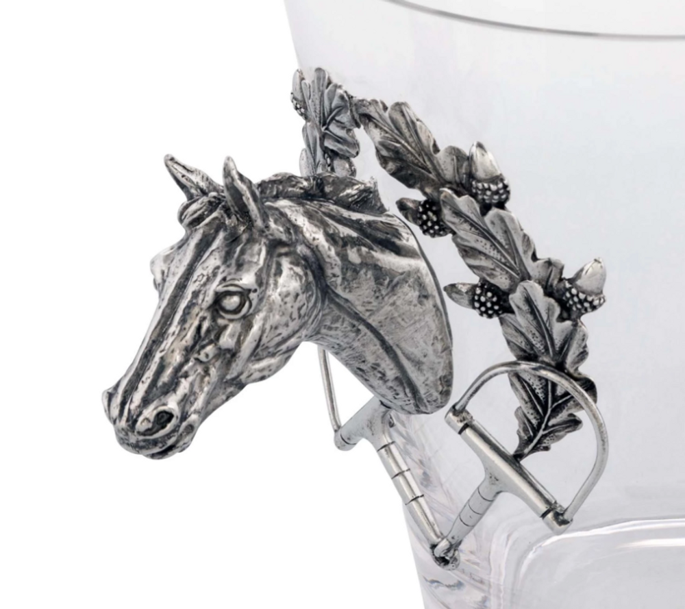 Horse Glass Ice Bucket | Vagabond House | H126HL