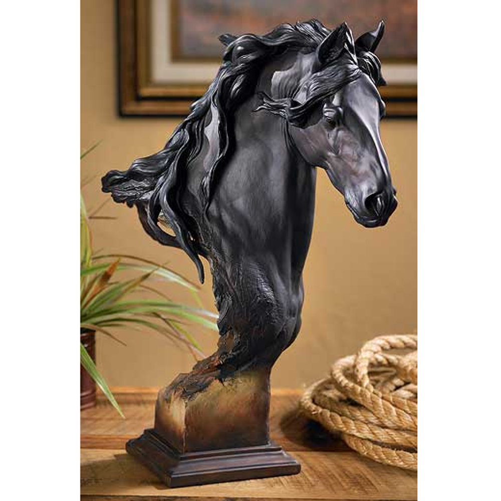 Fresian Horse Sculpture "Equus Onyx " | Mill Creek Studios | 6567944381