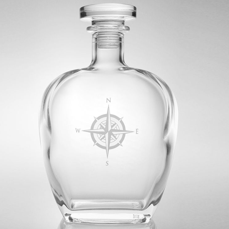 Rolf Glass Compass Star Whiskey Decanter - Thumbnail 2