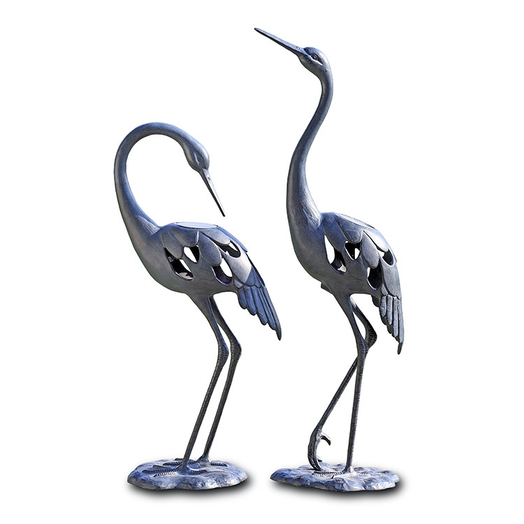 SPI Home Crane Pair Garden Sculpture - Thumbnail 2