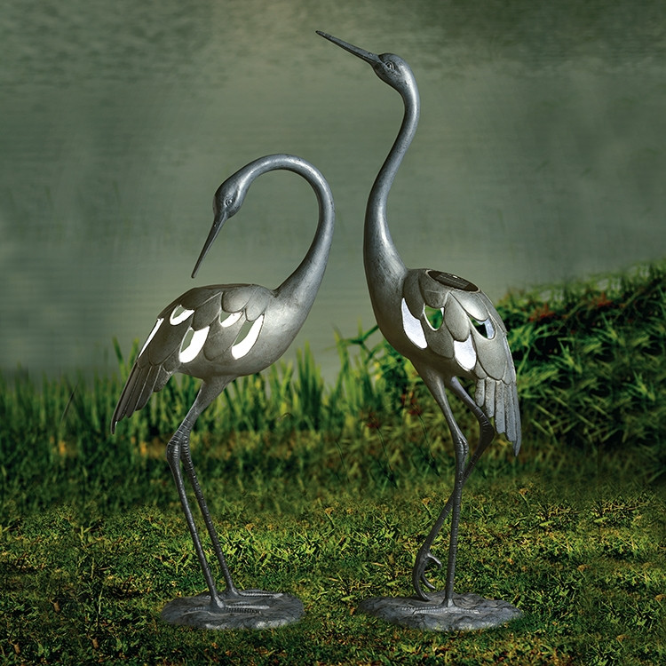 SPI Home Crane Pair Garden Sculpture