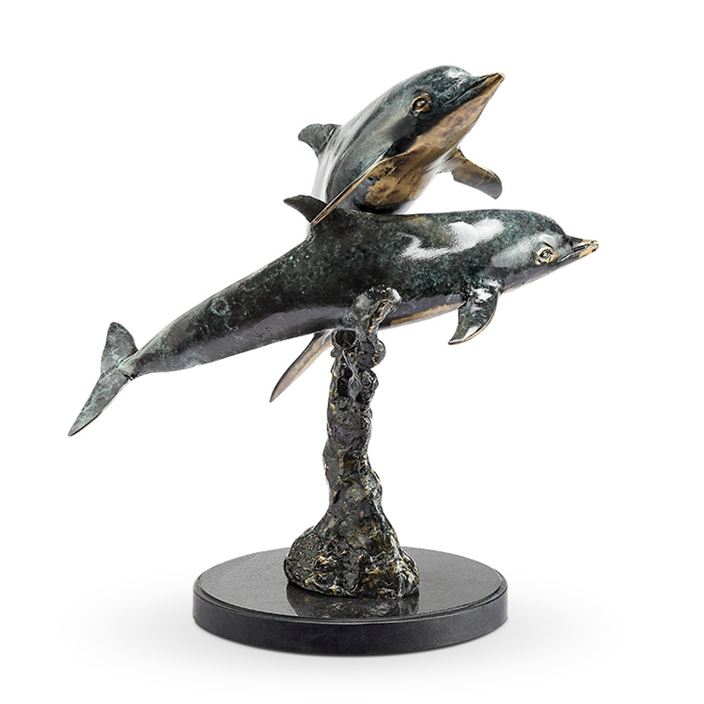 Playful Dolphin Pair Sculpture | 51085 | SPI Home