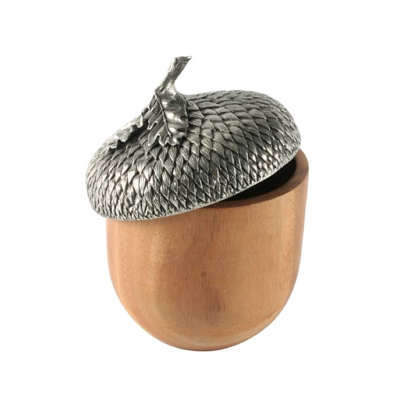 Acorn Box | Wood | Pewter | Vagabond House