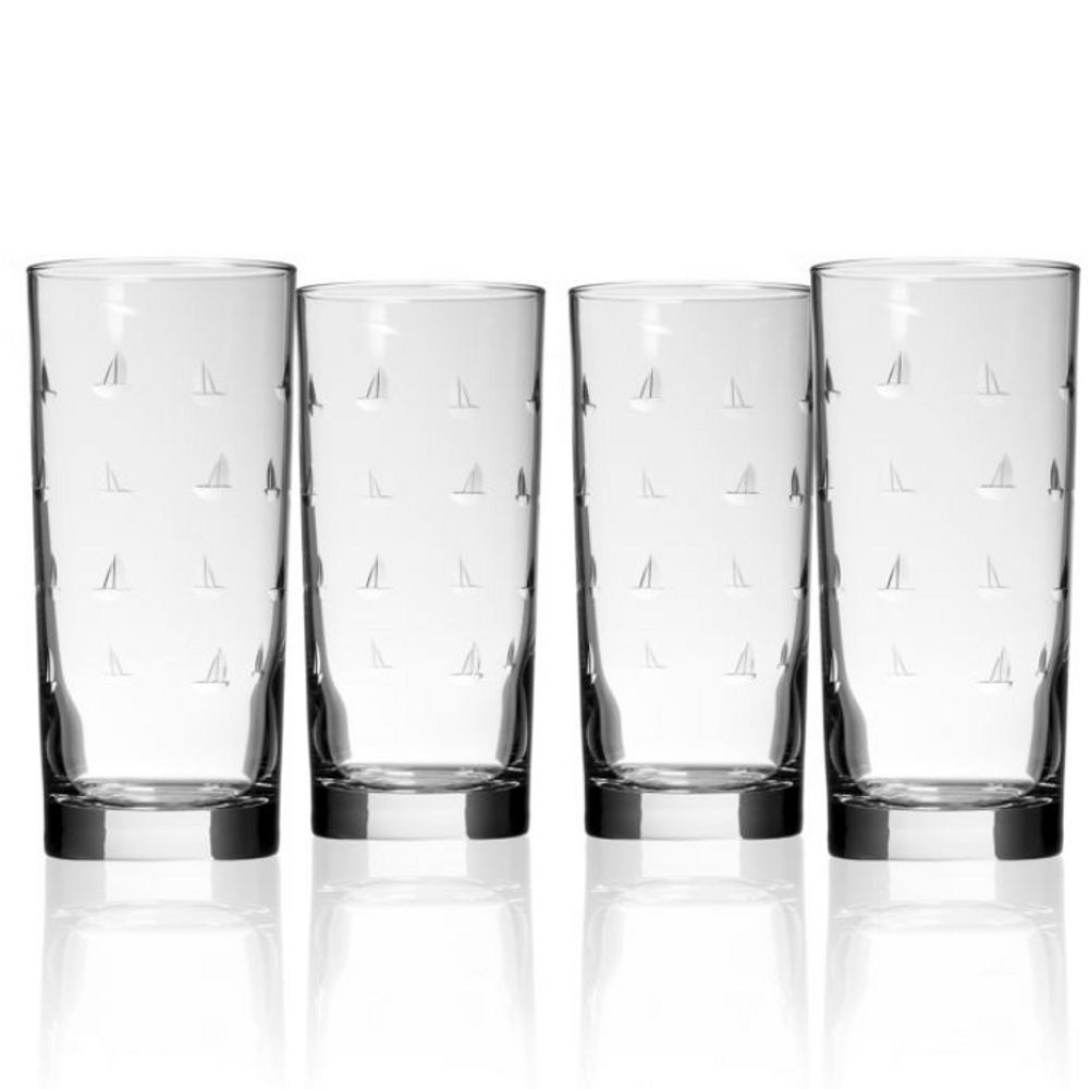 Sailing Iced Tea Glass Set of 4 | Rolf Glass | 522012