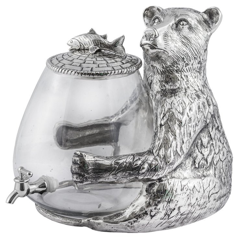 Bear Aluminum and Glass Beverage Dispenser "Lakeside" | Star Home Designs | 42123