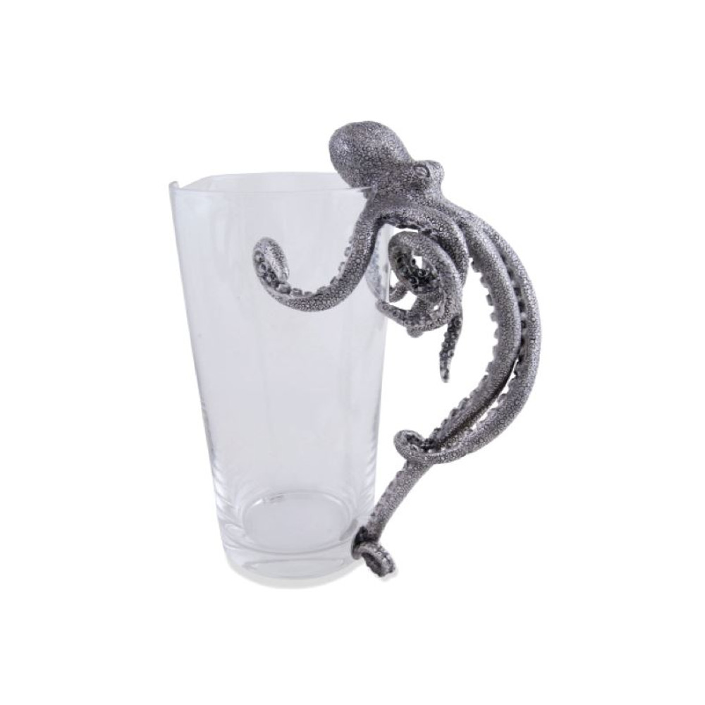 Octopus Glass & Pewter Cocktail Pitcher | Vagabond House | O457O