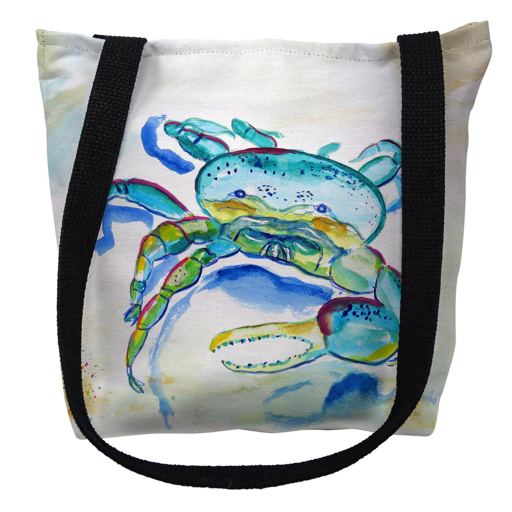 Blue Fiddler Crab Tote Bag | Betsy Drake | TY1014M
