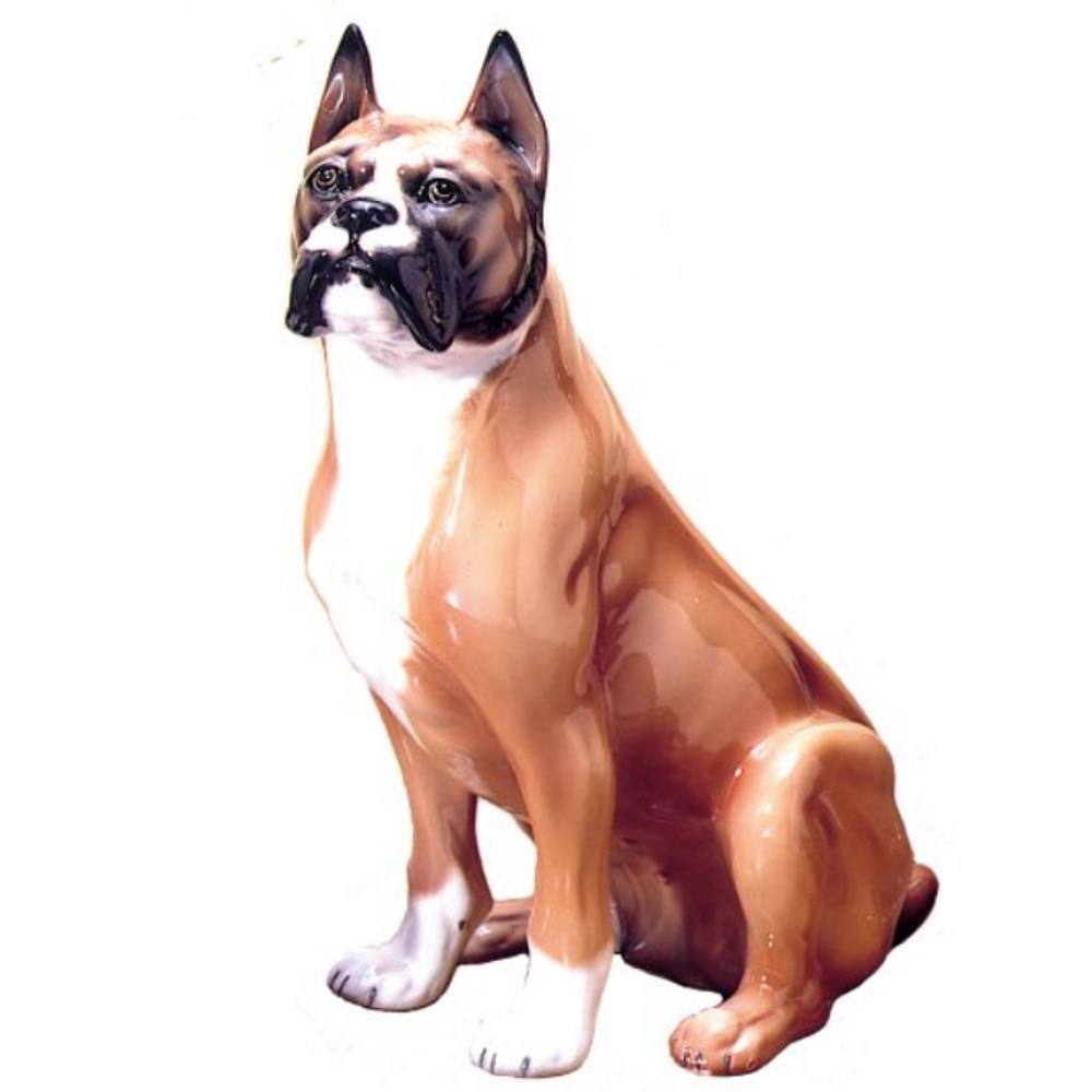 Boxer Dog Ceramic Sculpture | Intrada Italy | ANI9513