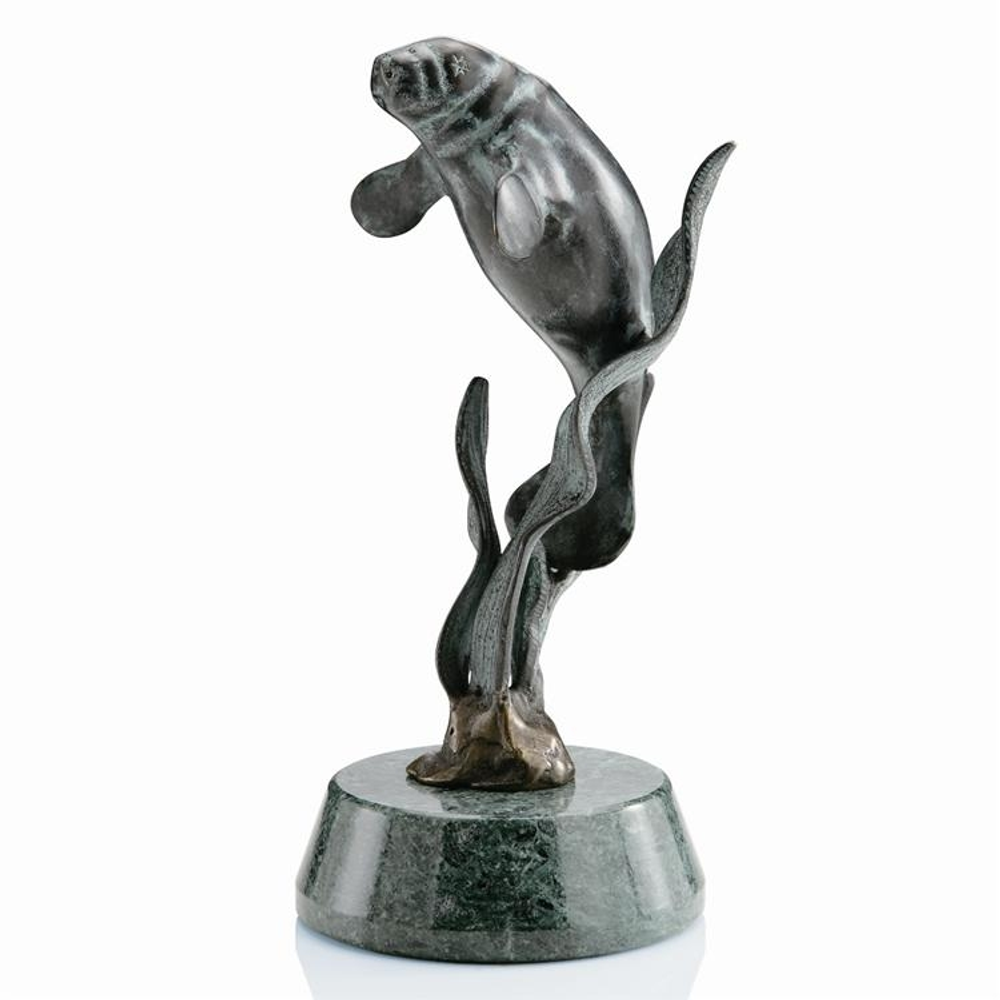 Manatee Brass Sculpture | SPI Home | 80168