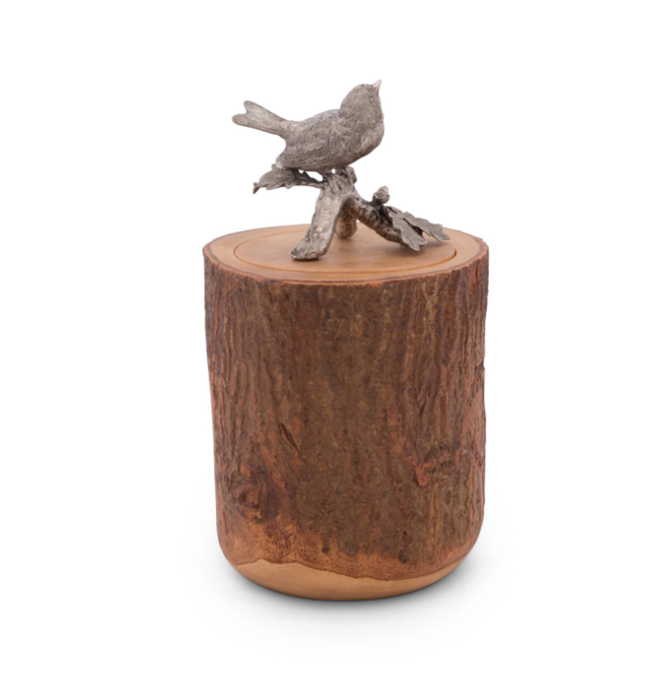 Songbird Wood Canister | Vagabond House | K259SB