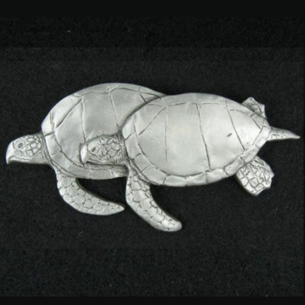 Sea Turtle Pewter Pin | Andy Schumann | SCHTURTPIN