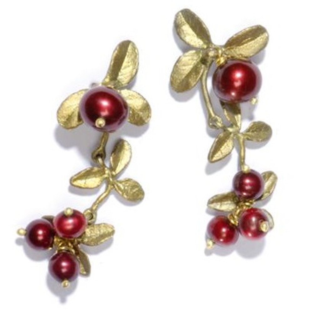 Cranberry Dangle Earrings | Michael Michaud Jewelry | SS4661bzcr -2