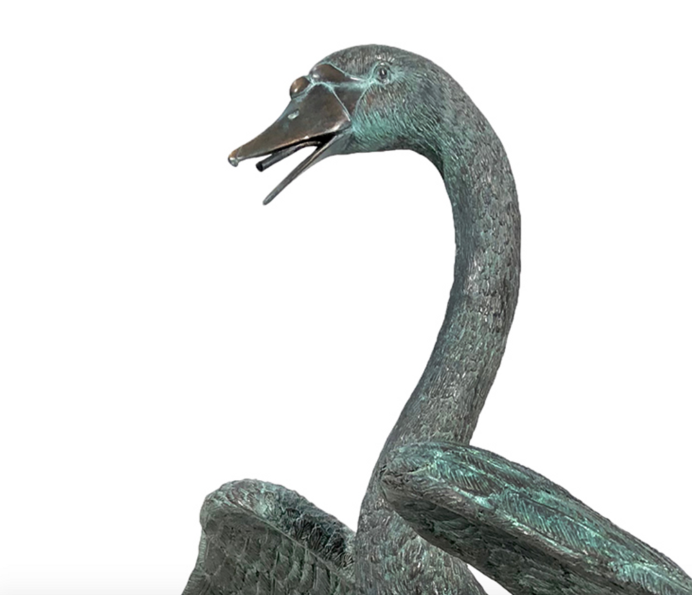 Swan Bronze Fountain Statue | Metropolitan Galleries | SRB47183