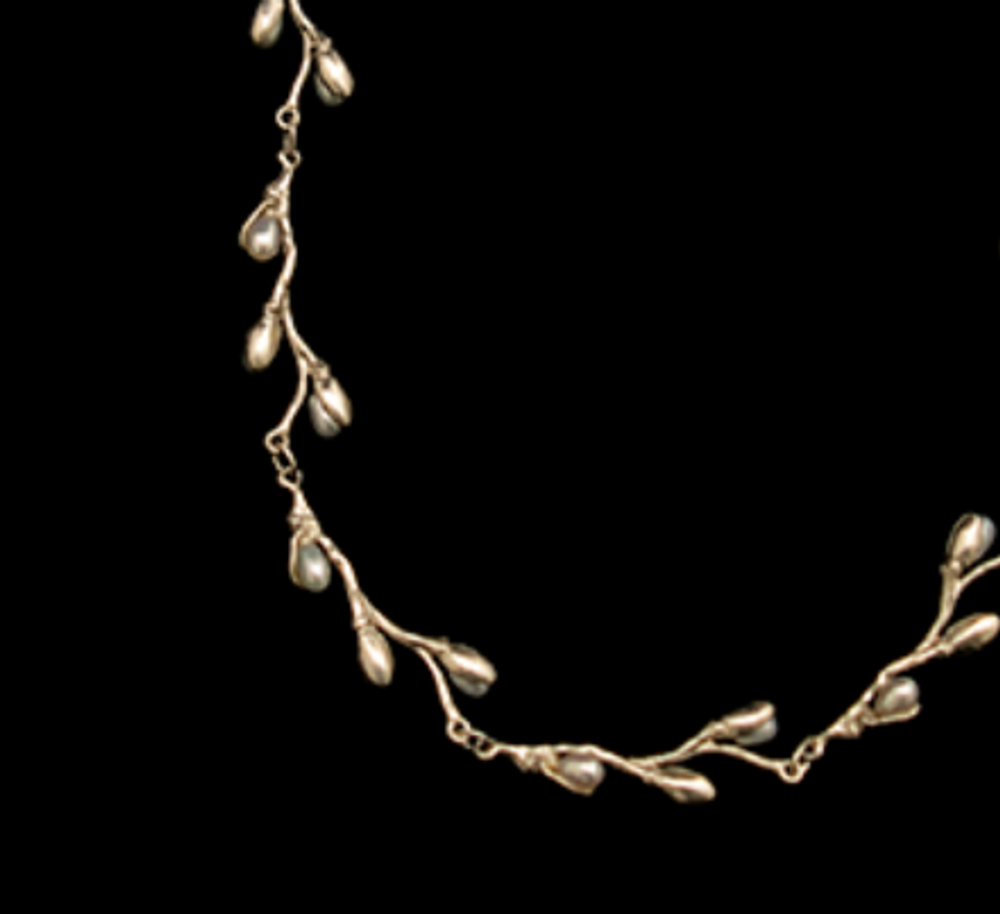 Pussy Willow Delicate 16" Adjustable Sterling Silver Necklace | Michael Michaud | 7612S | Nature Jewelry 