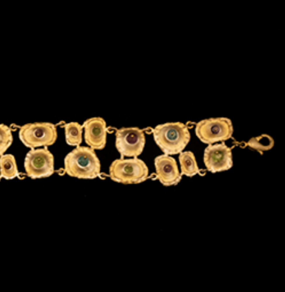 Sea Urchin Gold Gemstone Bracelet | Michael Michaud | 7155V | Nature Jewelry 