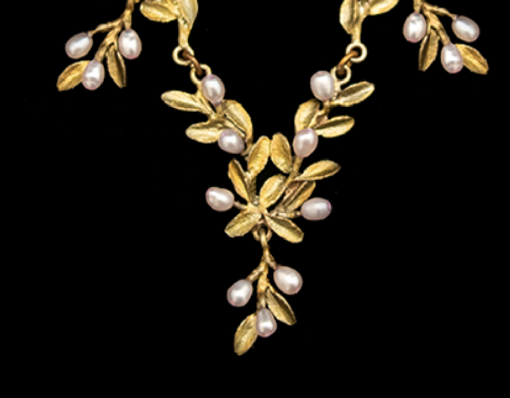 Flowering Thyme 16" Adjustable Drop Necklace | Michael Michaud | 9326BZ | Nature Jewelry