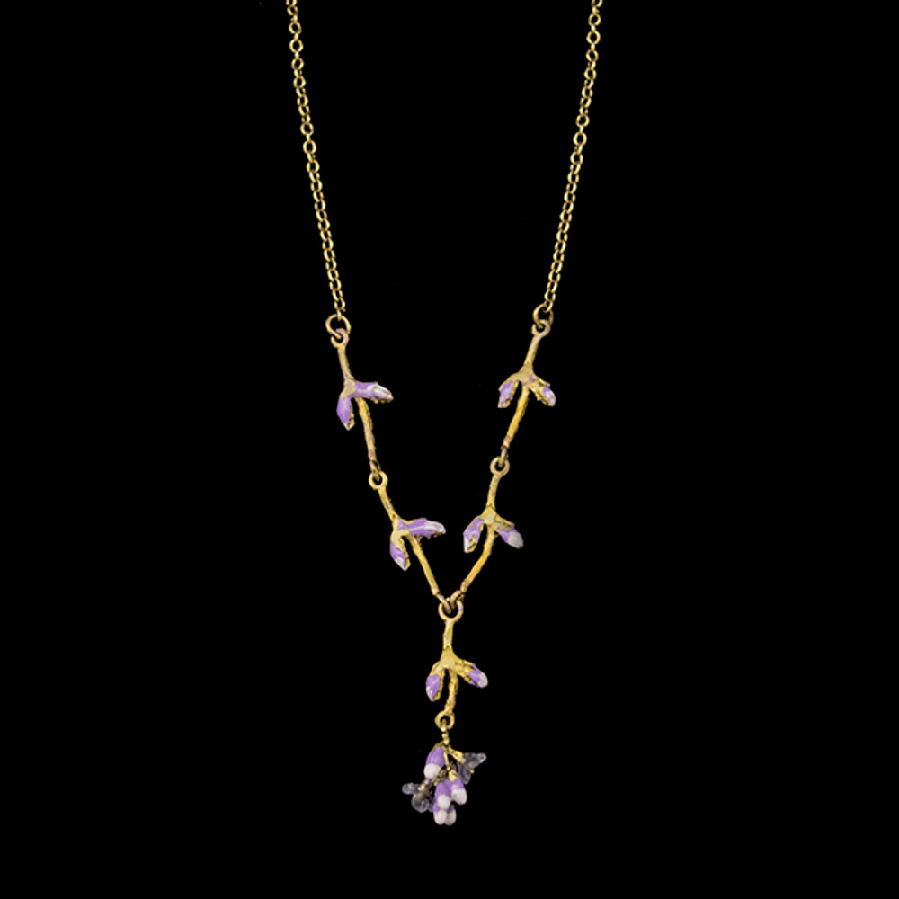 Lavender 16" Adjustable Necklace | Michael Michaud | 9319BZ | Nature Jewelry 