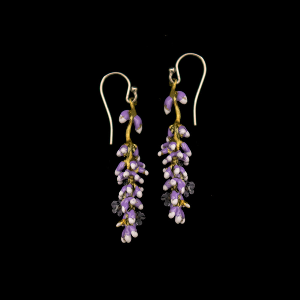 Lavender Wire Earrings | Michael Michaud | 3570BZ | Nature Jewelry 