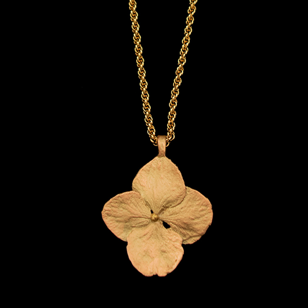 Hydrangea 18" Adjustable Pendant Necklace | Michael Michaud Jewelry | 9313BZ