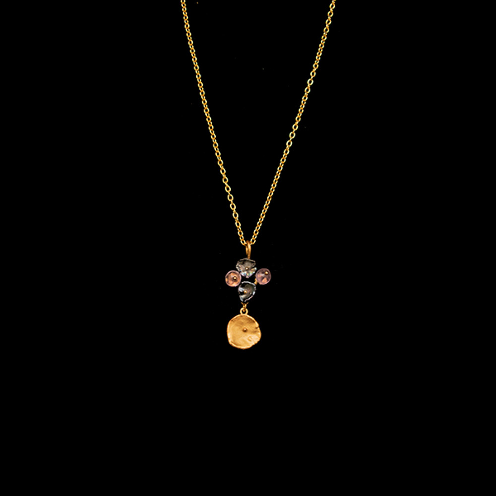 Midnight Dainty 16" Adjustable Gold Pendant Necklace | Michael Michaud | 9310V | Nature Jewelry 